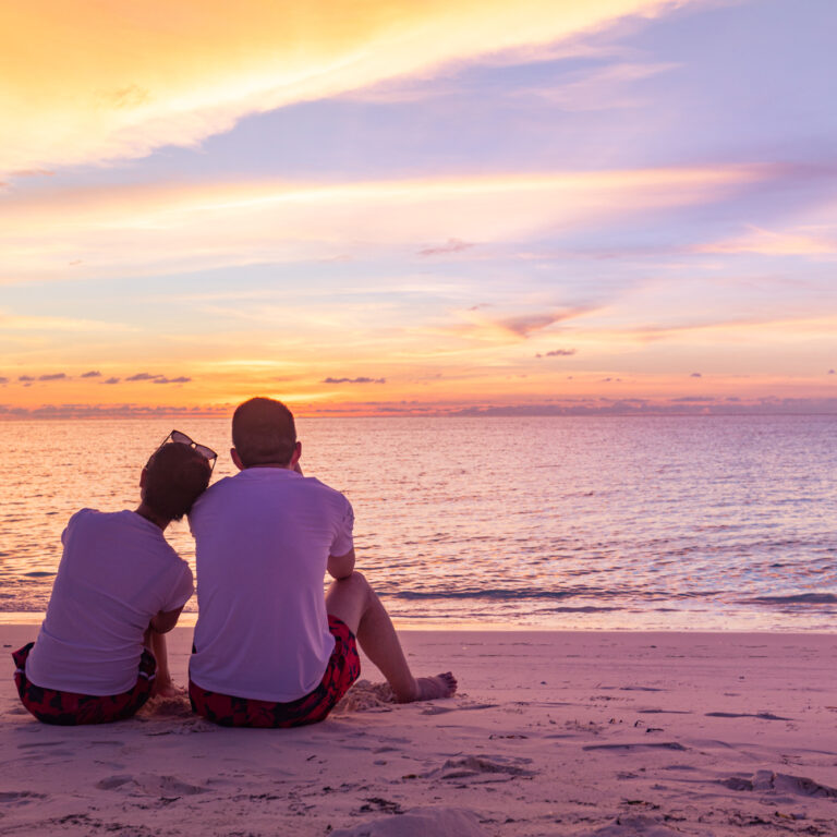 Couple at sunset